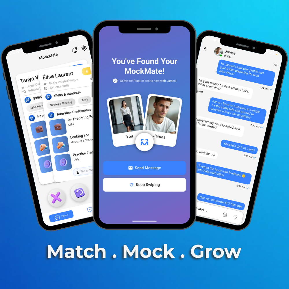 MockMate App Interface